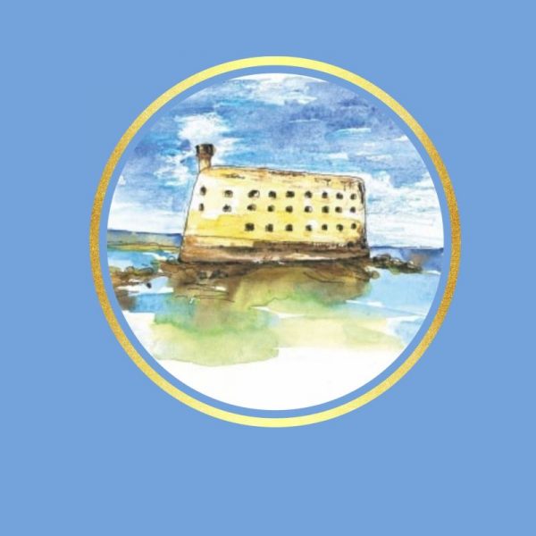 Carte de Fort Boyard encadrée numérique. Visuel de démonstration.