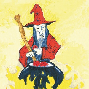 Le sorcier prépare sa potion magique.